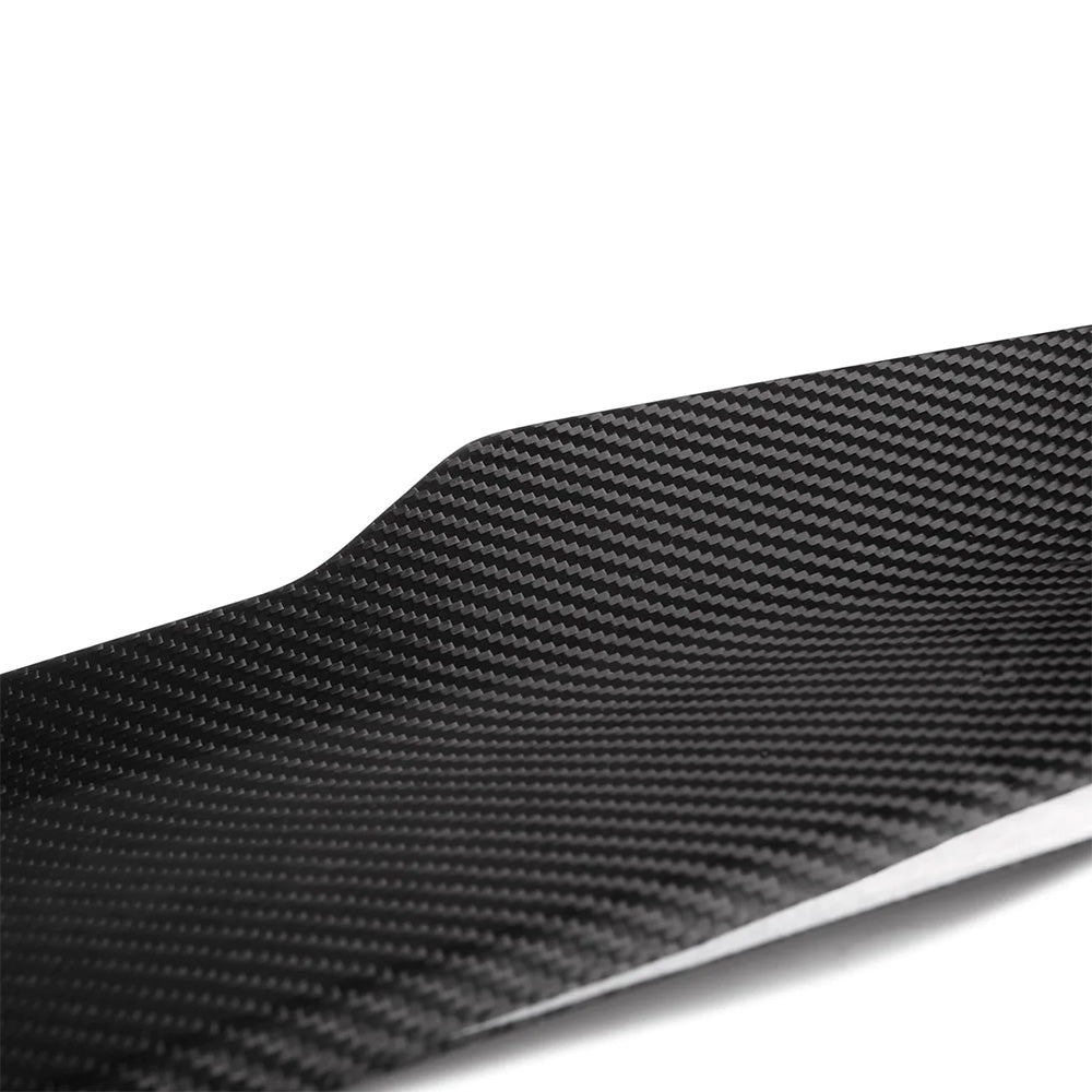 Top View of Carbon Fibre Ducktail Rear Spoiler for BMW M4 (G82) - White Background