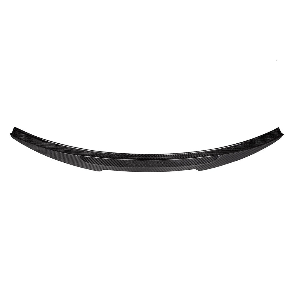 Bottom View of Carbon Fibre 'M4 Style' Rear Spoiler for BMW M4 (G82) - White Background