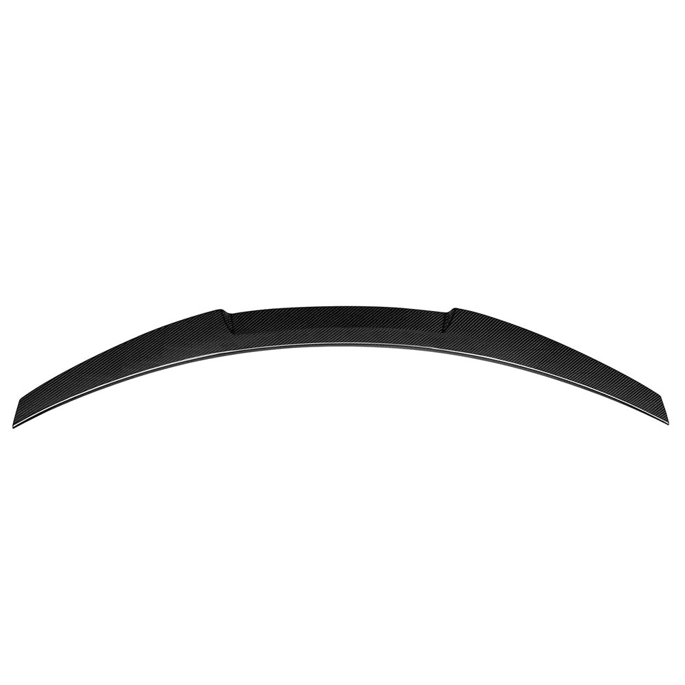 Top View of Carbon Fibre 'M4 Style' Rear Spoiler for BMW M4 (G82) - White Background