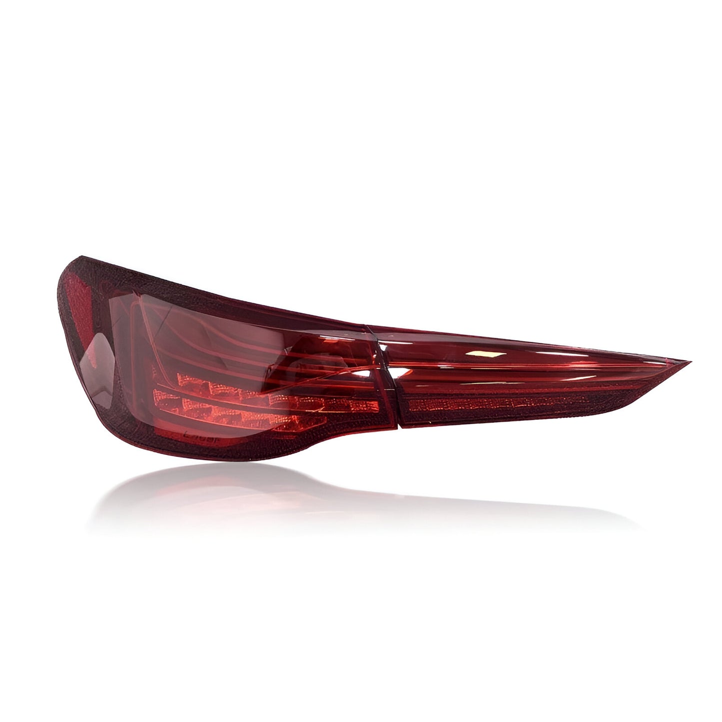 Red version of CSL Style Laser Tail Lights for BMW M3 M4 G80 G82