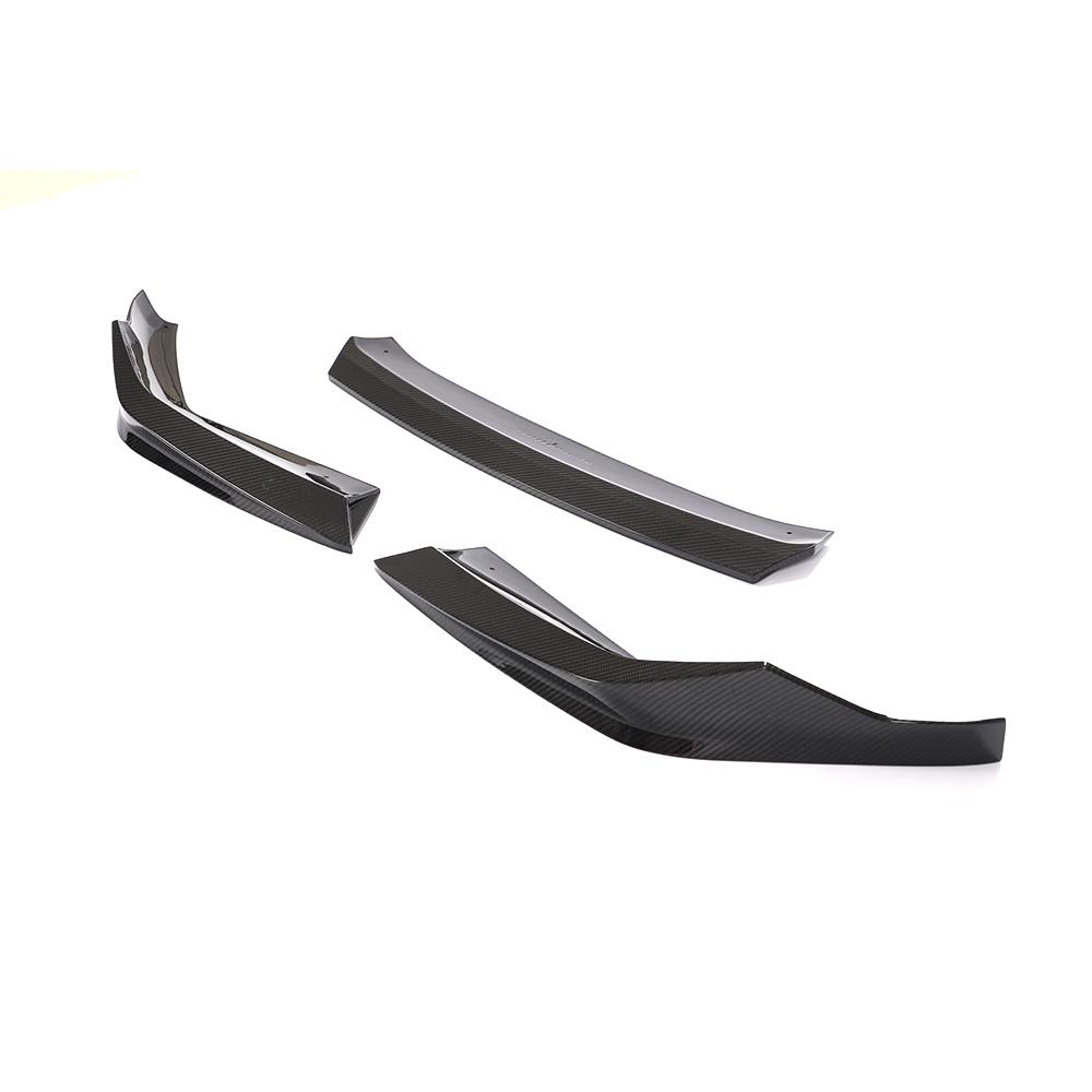 Angle View of Carbon Fibre 3 Piece Front Splitter for BMW M5 (F90 LCI)