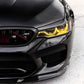Close-Up of CSL Yellow DRL LED Modules on BMW M5 F90 Pre-LCI