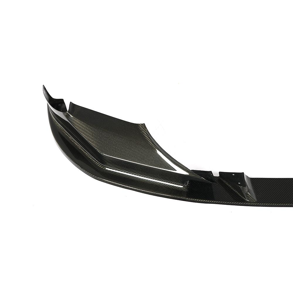 Close-Up of Carbon Fibre 3D Front Splitter for BMW M5 (F90 Pre LCI) - Detailed View