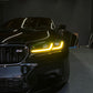 Close-Up of CSL Yellow DRL LED Modules on BMW M5 F90