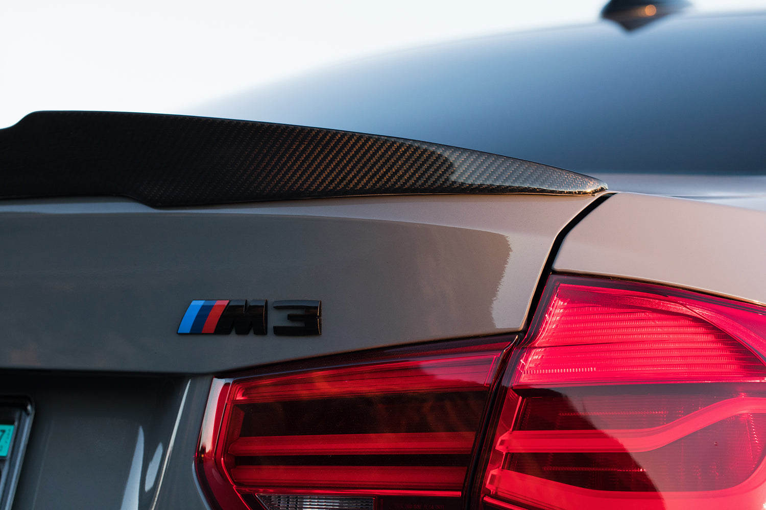 BMW M3 F80 Carbon Fiber Aftermarket Rear Spoiler