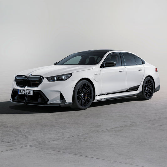 BMW M5 G90 with Carbon Fibre M Performance Side Skirts Installed - Side Profile