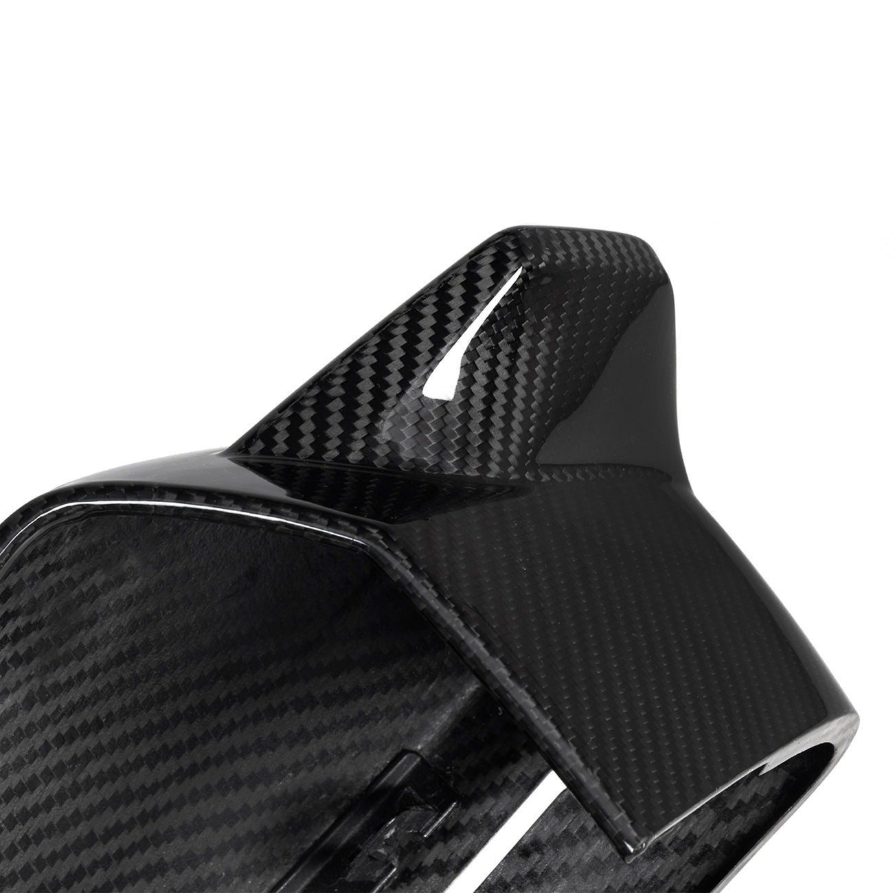 Close-up of Carbon Fibre Mirror Covers for BMW M5 G90 & G99