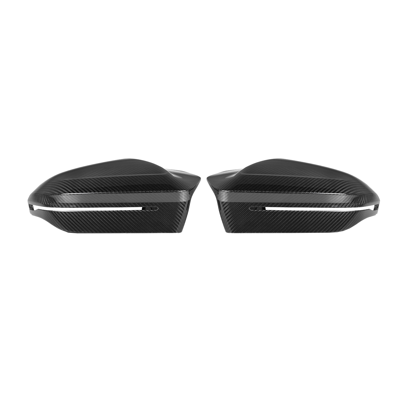 Carbon Fibre Mirror Covers for BMW M5 G90 & G99 - Transparent