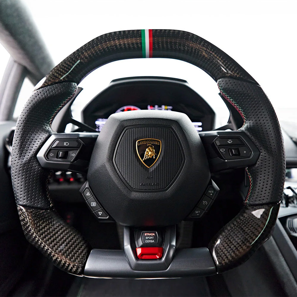 Lamborghini Huracan Steering Wheel Installed - Front View