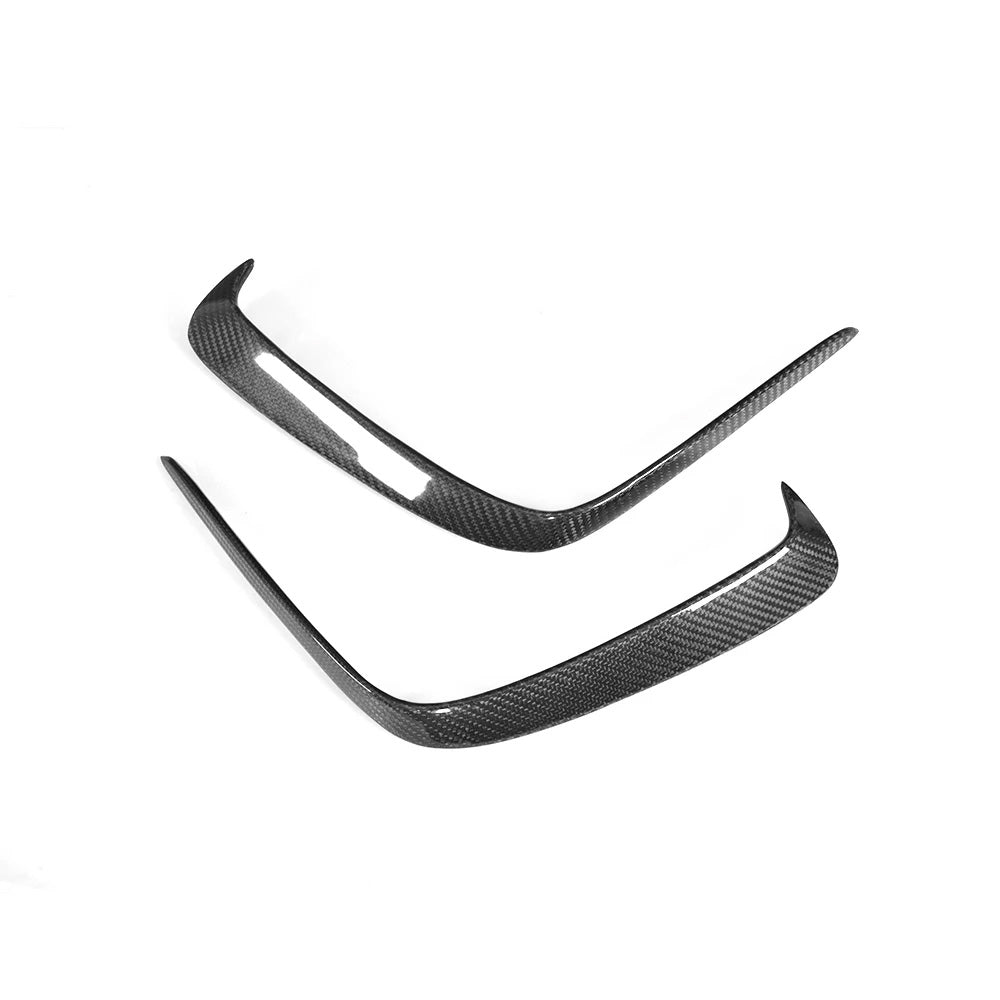 Angle View of Carbon Fibre Rear Bumper Inserts for Mercedes A45 (W176)