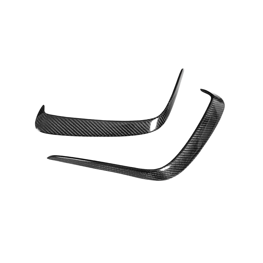 Carbon Fibre Rear Bumper Inserts for Mercedes A45 (W176) - Transparent View