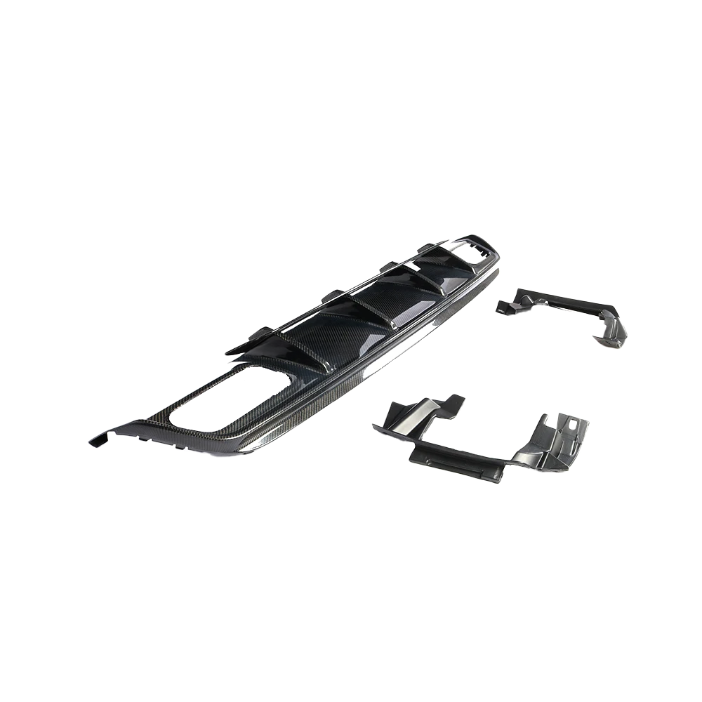 Carbon Fibre Rear Diffuser for Mercedes A45 (W176) - Transparent View