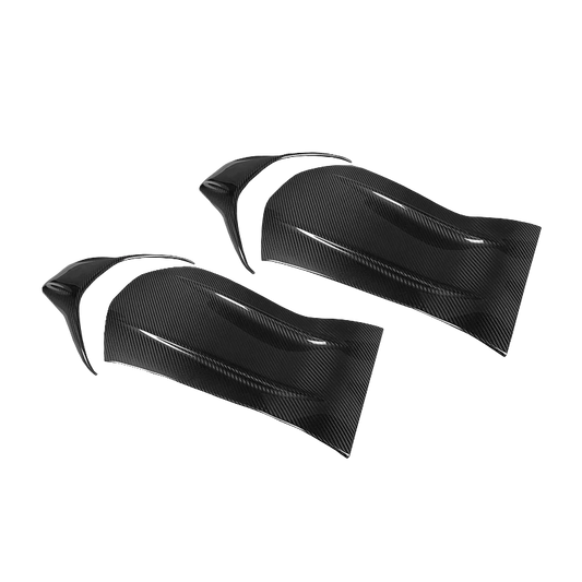 Carbon Fibre Seatbacks for Mercedes C63, A45, E63 AMG (W205/W176/W213) - Transparent View