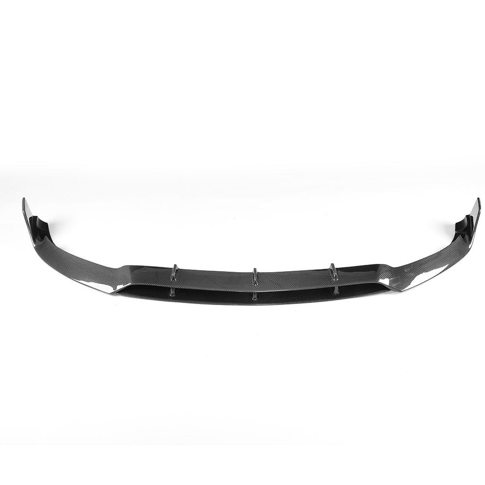 Front View of Carbon Fibre Brabus Front Splitter for Mercedes C63 AMG Coupe (W205) - Detailed View