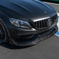 Mercedes C63 AMG W205 with Carbon Fibre Brabus Front Splitter Installed - Side View