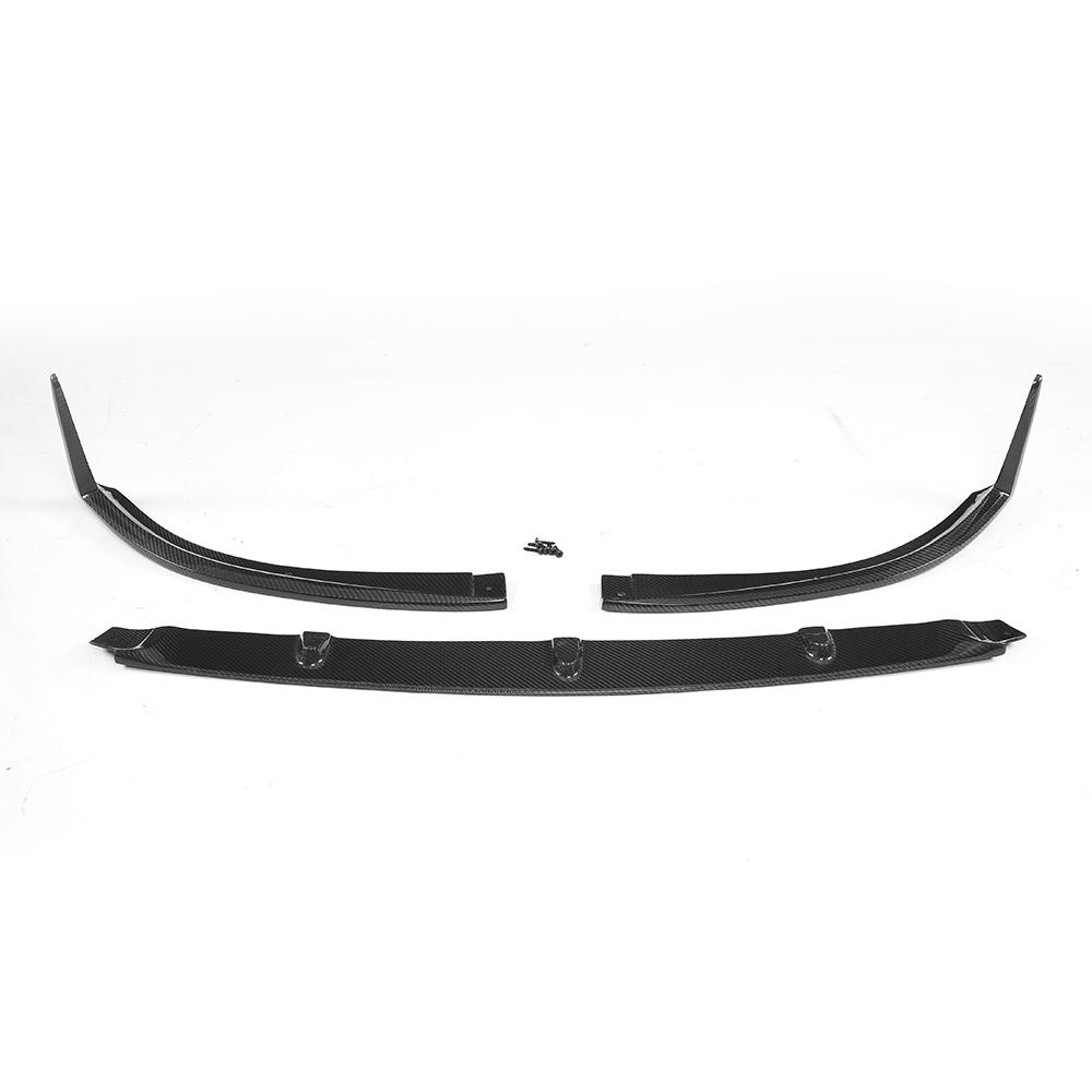 Angle View of Carbon Fibre Edition 1 Front Splitter for Mercedes C63 AMG Coupe (W205)