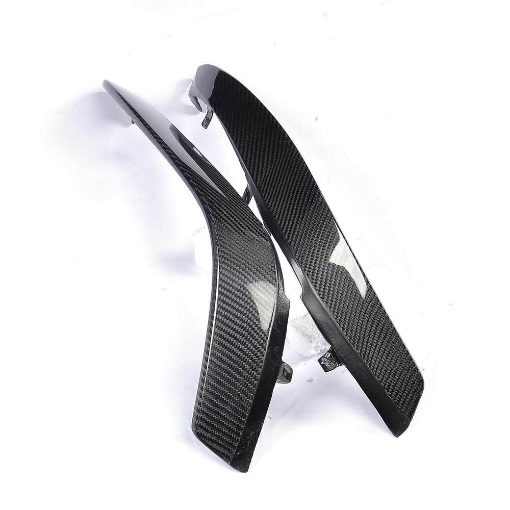 Angle View of Carbon Fibre Front Bumper Inserts for Mercedes C63 AMG (W205)