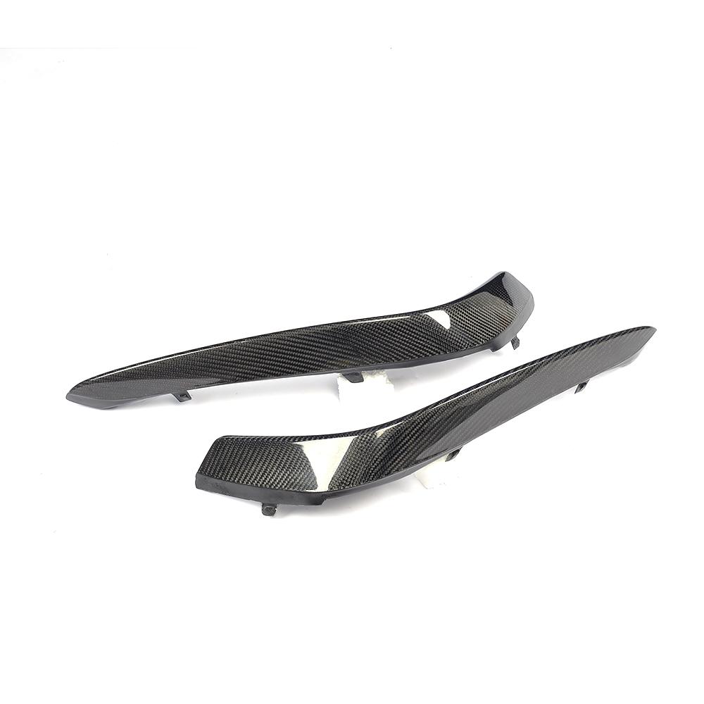 Close-Up of Carbon Fibre Front Bumper Inserts for Mercedes C63 AMG (W205)