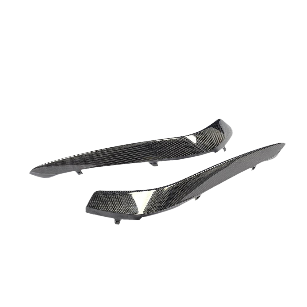 Carbon Fibre Front Bumper Inserts for Mercedes C63 AMG (W205) - Transparent View