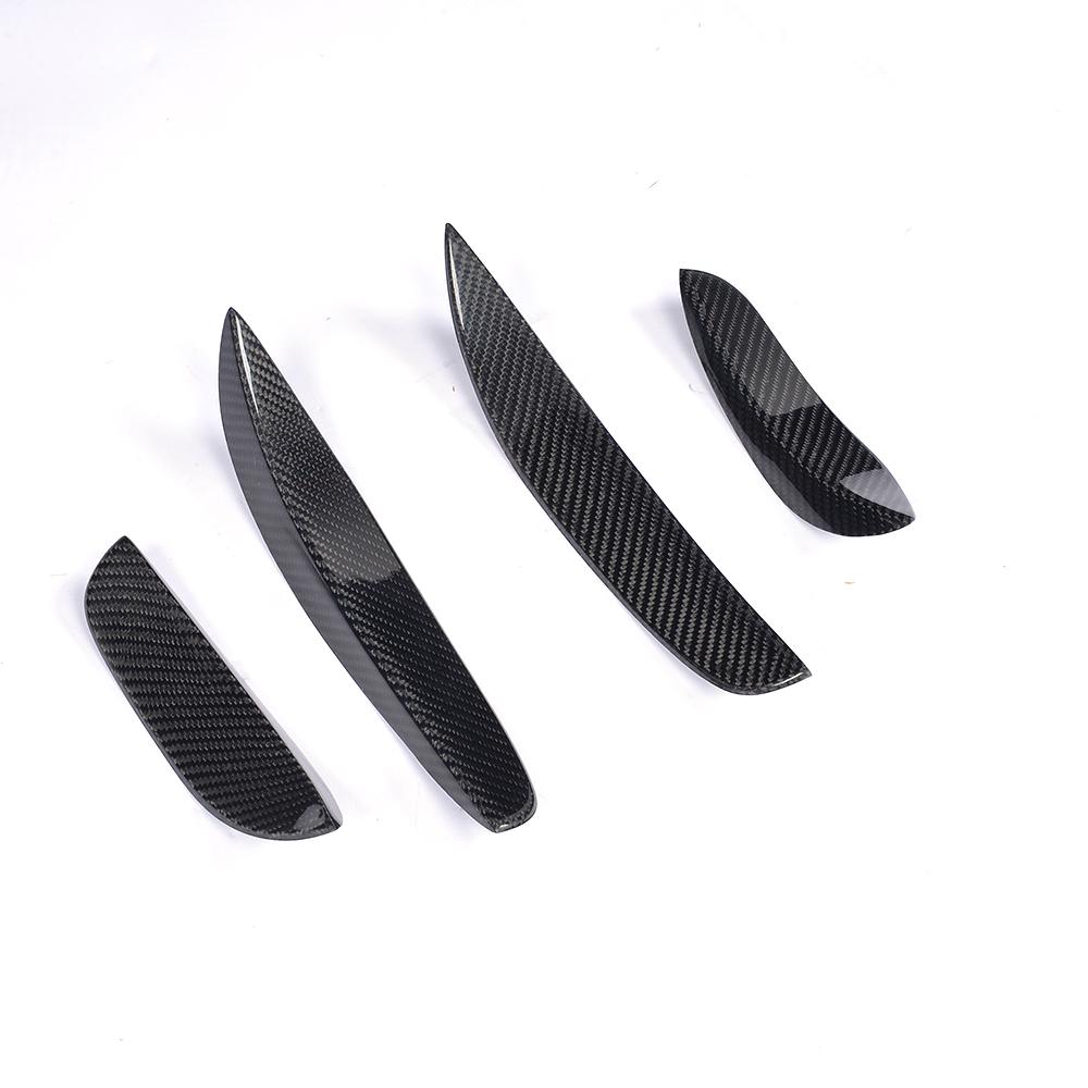 Angle View of Carbon Fibre Front Canards for Mercedes C63 AMG (W205)