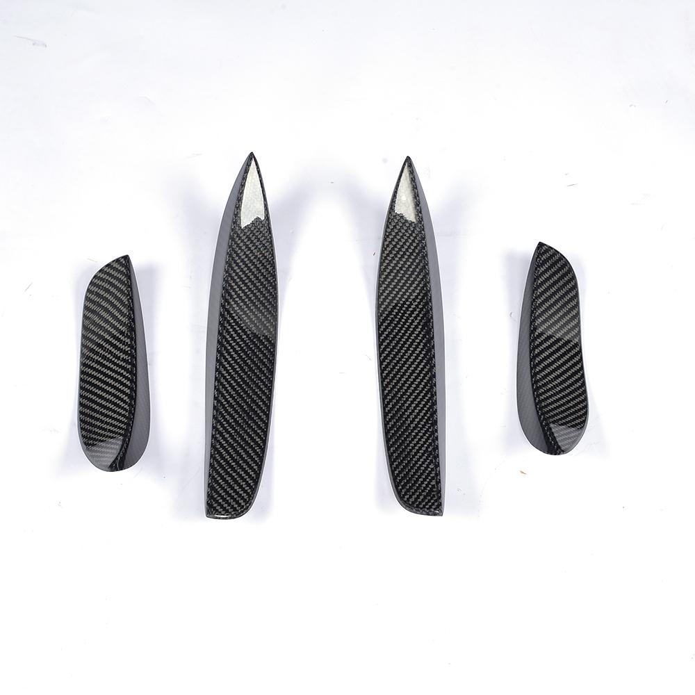 Close-Up of Carbon Fibre Front Canards for Mercedes C63 AMG (W205)