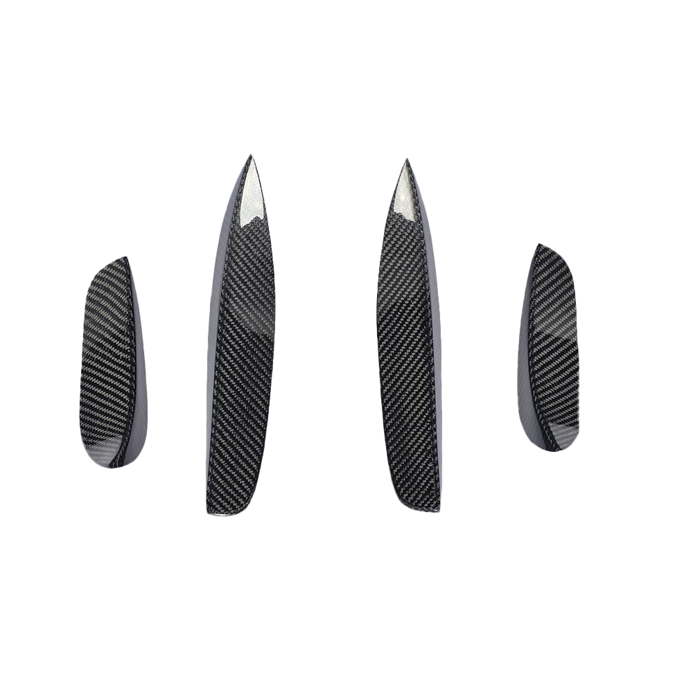 Carbon Fibre Front Canards for Mercedes C63 AMG (W205) - Transparent View