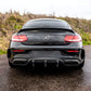 Mercedes C63 AMG W205 with Carbon Fibre OEM+ Rear Diffuser Installed - Rear View