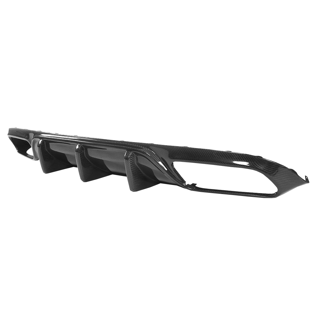 Carbon Fibre OEM+ Rear Diffuser for Mercedes C63 AMG Coupe (W205) - Transparent View