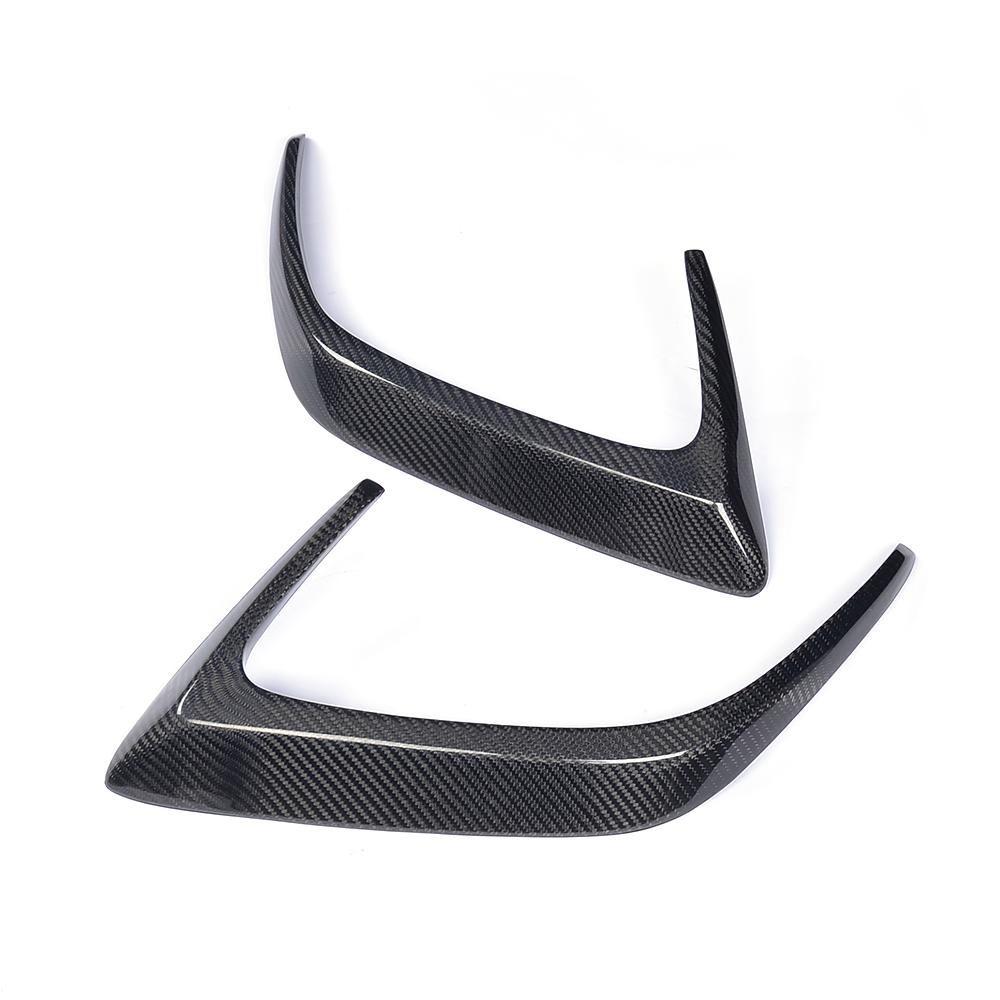 Angle View of Carbon Fibre Rear Vent Trim for Mercedes C63 AMG Coupe (W205)