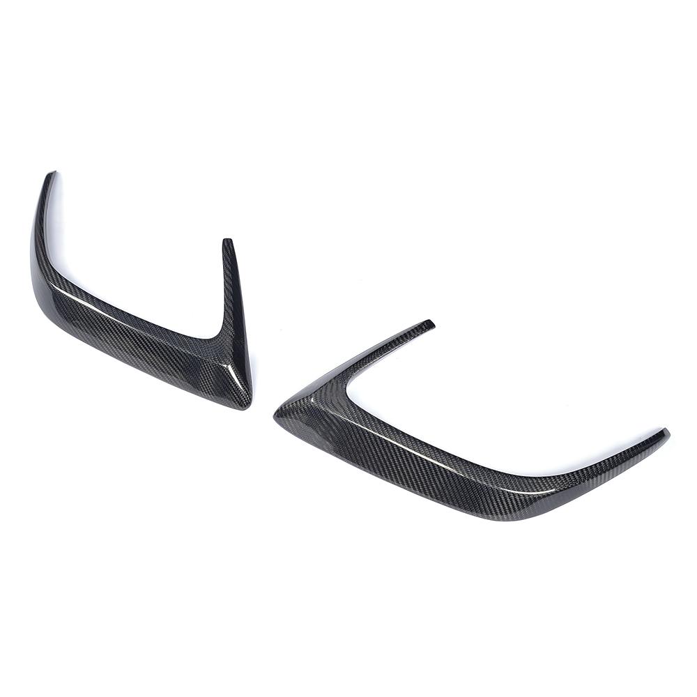 Side View of Carbon Fibre Rear Vent Trim for Mercedes C63 AMG Coupe (W205) - Detailed View