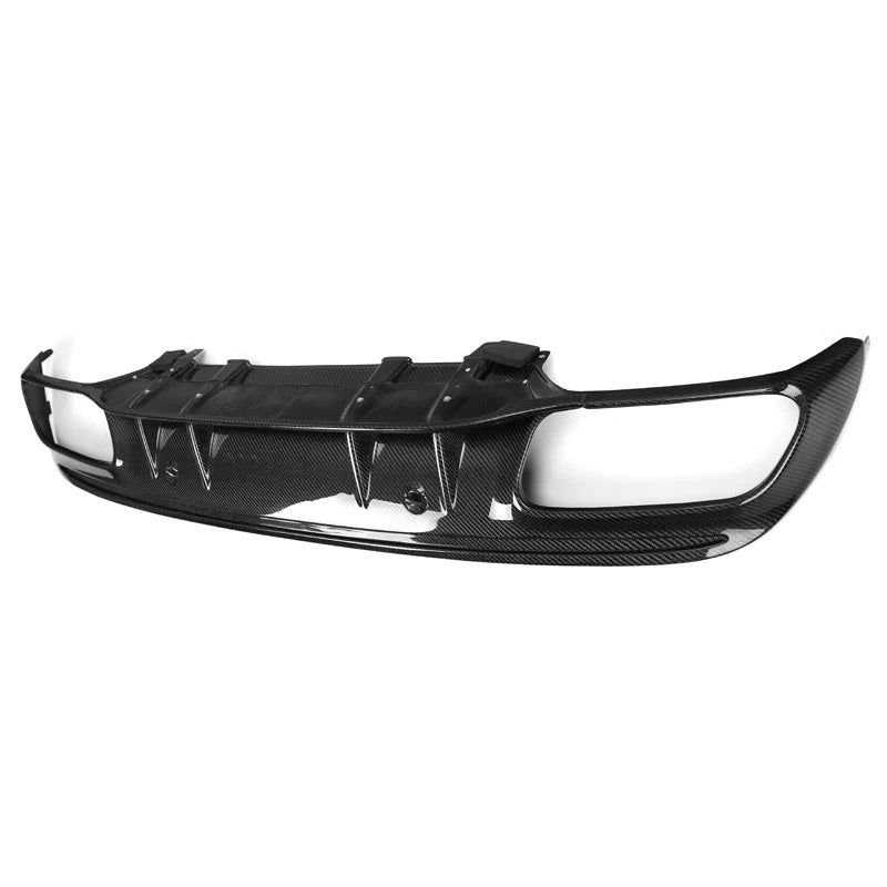 Angle View of Carbon Fibre Edition 1 Rear Diffuser for Mercedes C63 AMG Saloon (W205)