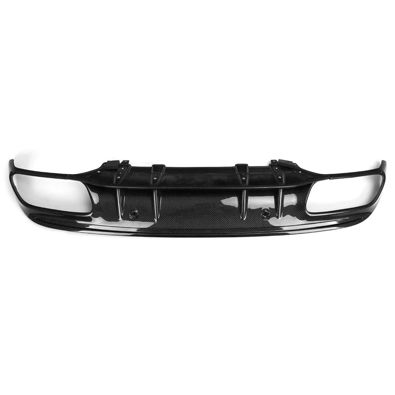 Rear View of Carbon Fibre Edition 1 Rear Diffuser for Mercedes C63 AMG Saloon (W205)