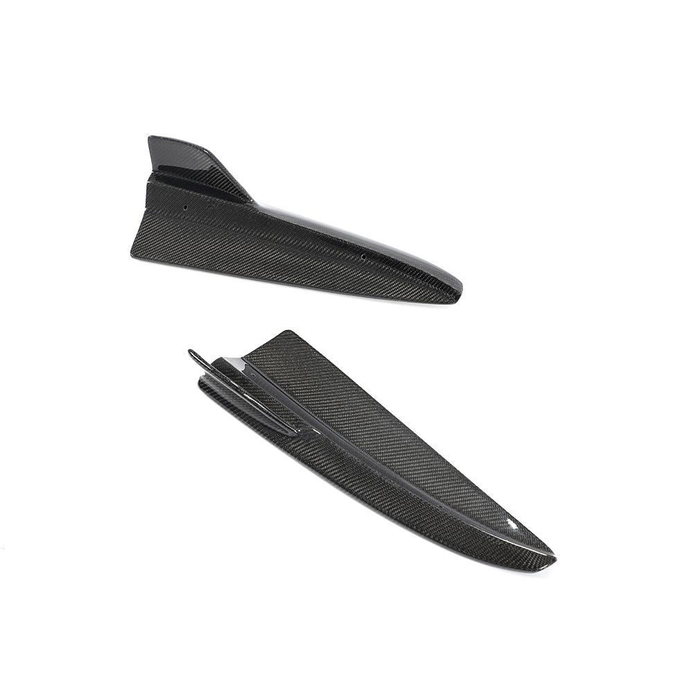 Angle View of Carbon Fibre Rear Side Winglets for Mercedes C63 AMG Saloon (W205)