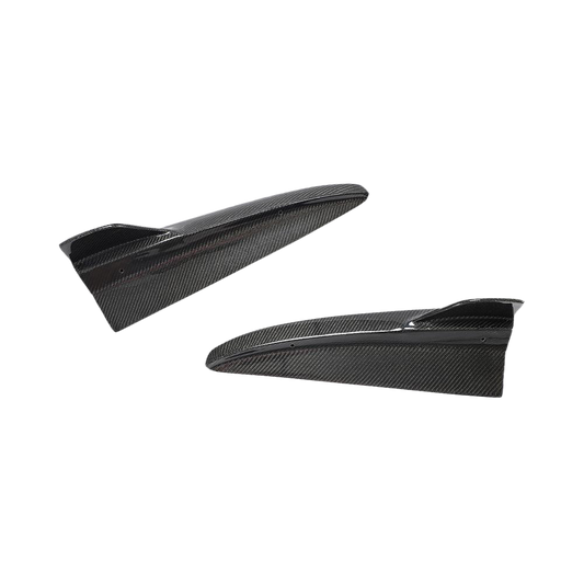 Carbon Fibre Rear Side Winglets for Mercedes C63 AMG Saloon (W205) - Transparent View