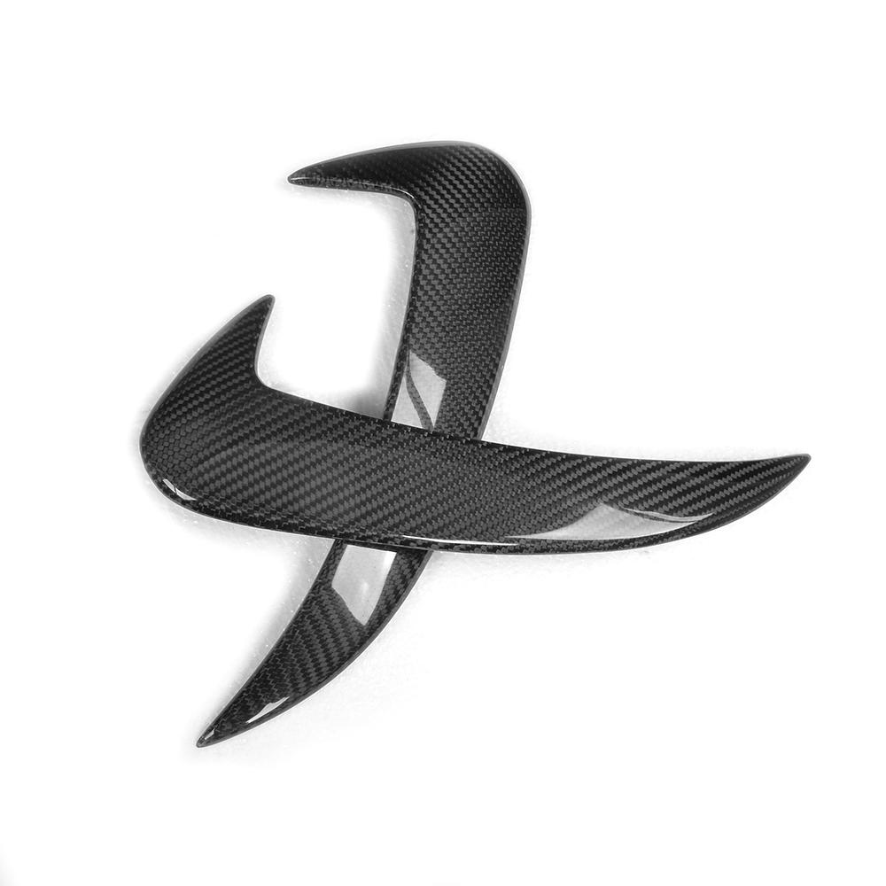 Angle View of Carbon Fibre Rear Vent Trim for Mercedes C63 AMG Saloon (W205)