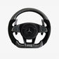 Angle View of Custom Carbon Fibre Steering Wheel for Mercedes AMG 2015 Style