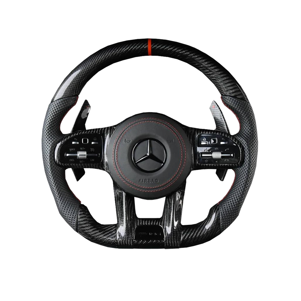 Custom Carbon Fibre Steering Wheel for Mercedes AMG 2018 Style – Carbon ...