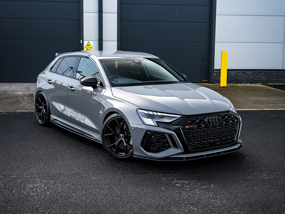 Audi RS3 (8Y) in grey, performance styling inspiration for carbon fibre parts collection