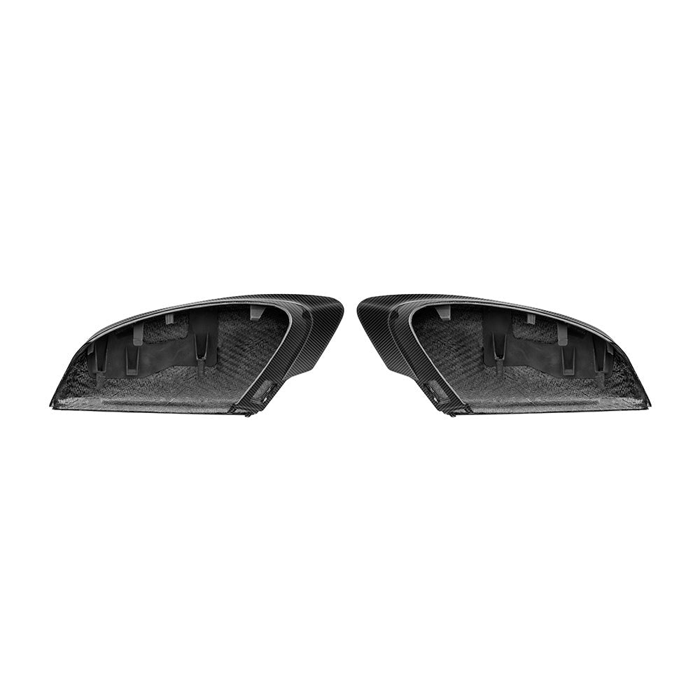 SOOQOO carbon fibre mirror covers for Audi RS3 (8Y), inner mounting side studio view