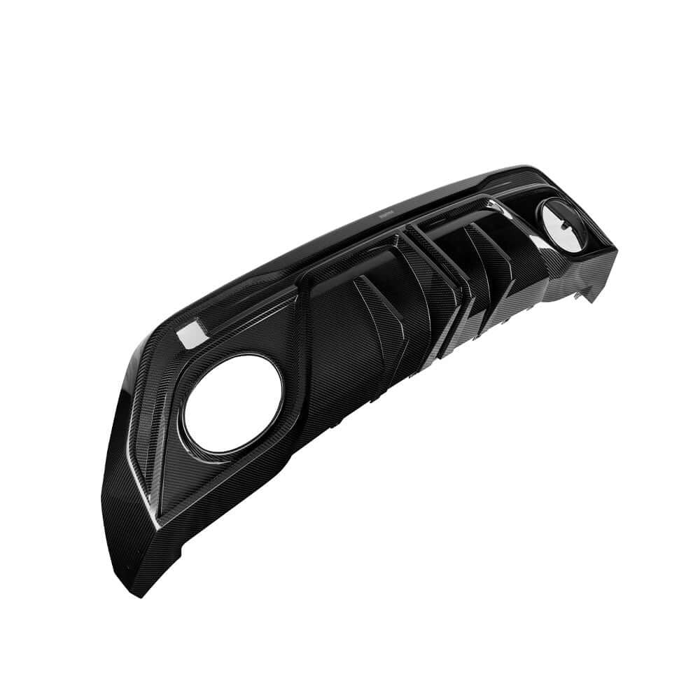 SOOQOO carbon fibre rear diffuser for Audi RS3 (8Y), side product view