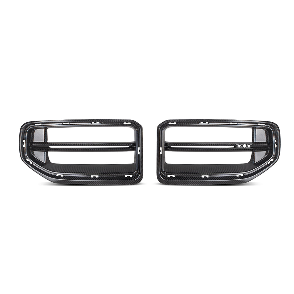 SOOQOO carbon fibre Front Grille V3 for BMW M2 (G87), pair studio front view