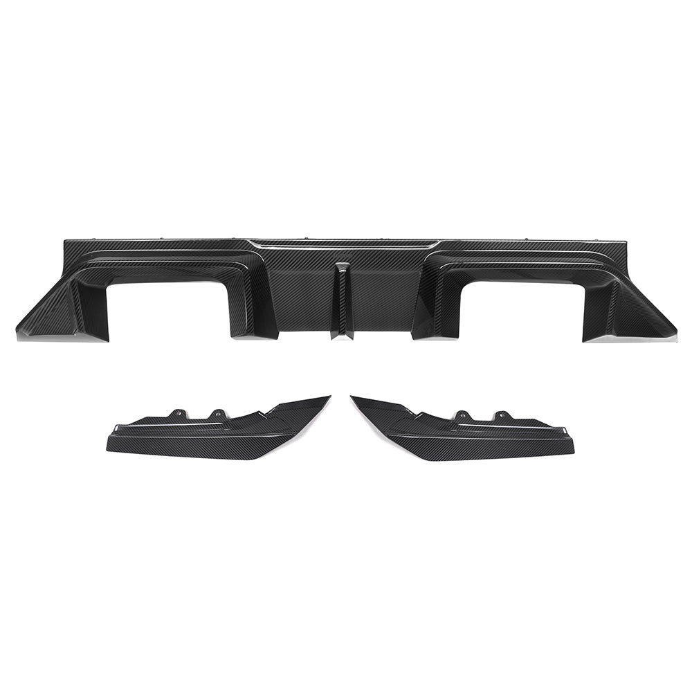 SOOQOO carbon fibre Rear Diffuser V2 kit set for BMW M2 (G87), studio view