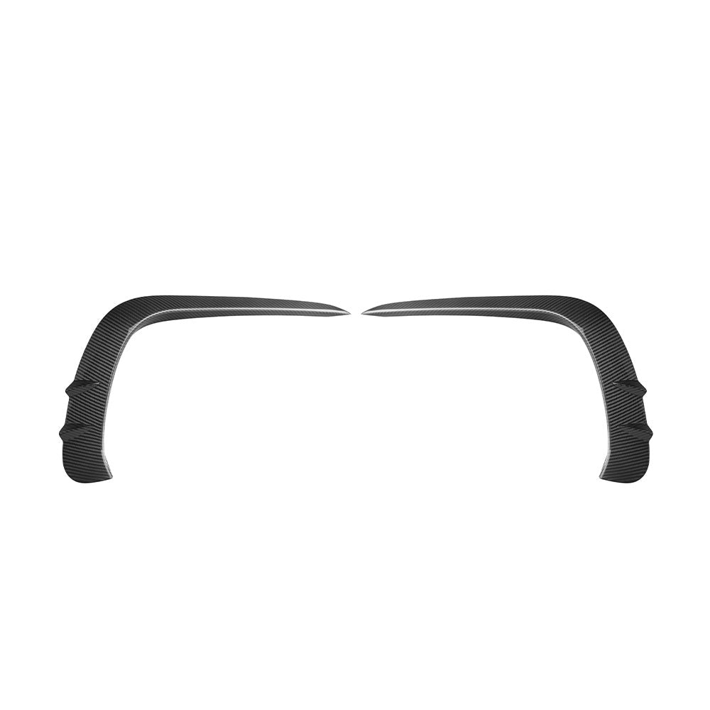 SOOQOO carbon fibre bumper insert trim piece for Mercedes CLE53 AMG (C236), studio front view