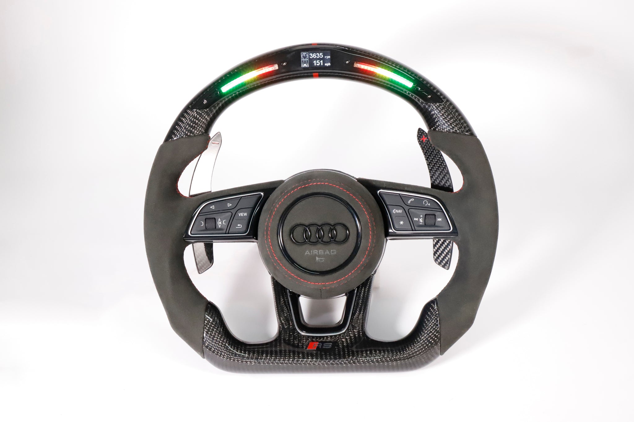 Audi carbon store fiber steering wheel